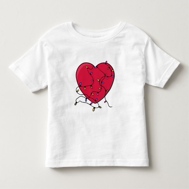 Lighted Heart Toddler T-Shirt (Front)