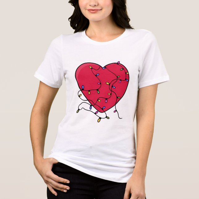 Lighted Heart Tri-Blend Shirt (Front)
