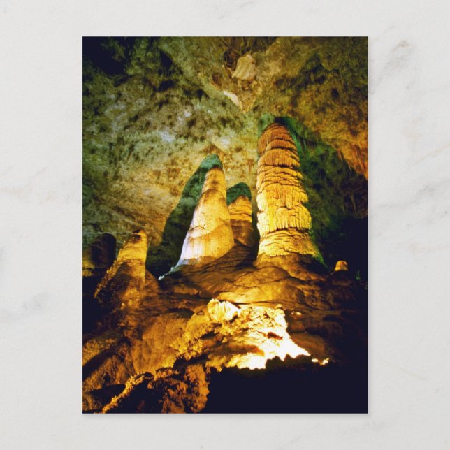 Lighted Interior Of Carlsbad Caverns National Park Postcard (Front)
