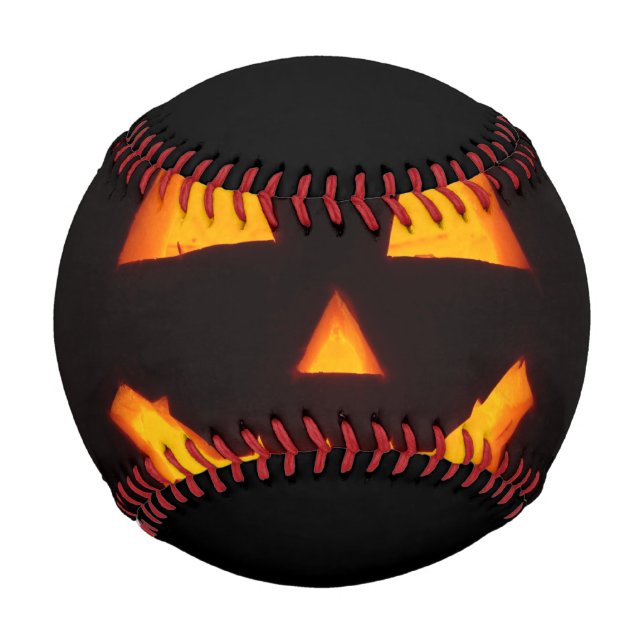 Lighted Jack O Lantern  Baseball (Front)