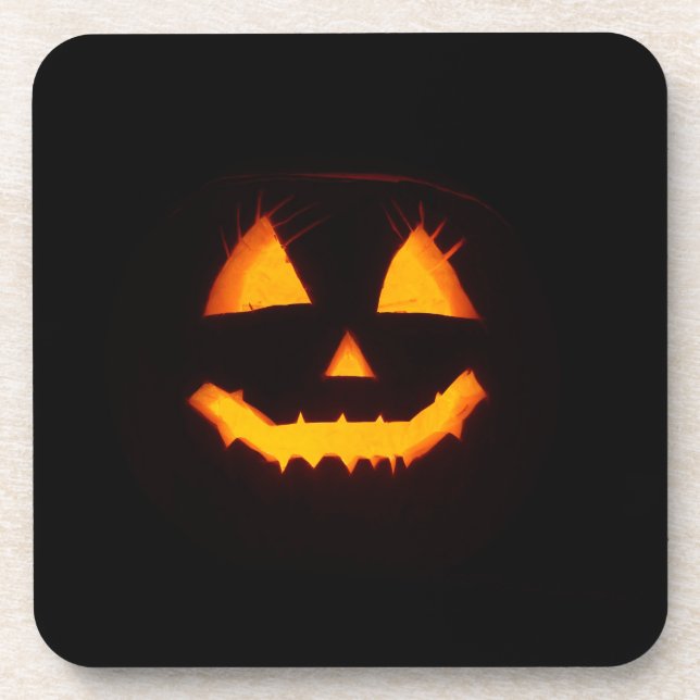 Lighted Jack O Lantern  Coaster (Front)