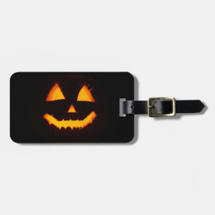 Lighted Jack O Lantern  Luggage Tag