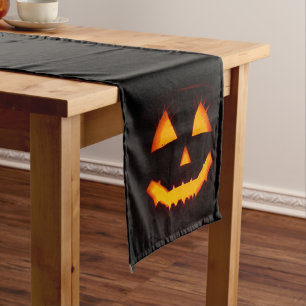 Lighted Jack O Lantern  Medium Table Runner