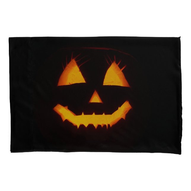 Lighted Jack O Lantern  Pillowcase (Front)