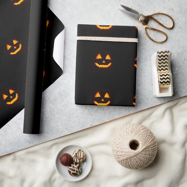 Lighted Jack O Lantern  Wrapping Paper (Crafts)
