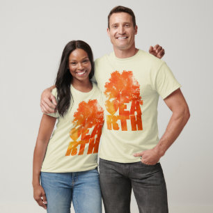 Lighted Orange Swirl T-Shirt