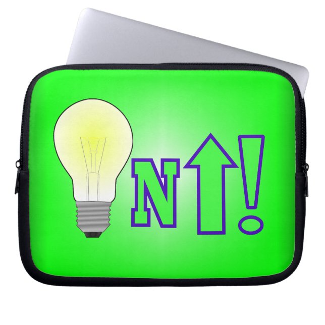 Lighten Up! Laptop Sleeve (Front)