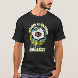 Lightening and Storm Clouds Sad Tired Eye Doom and T-Shirt