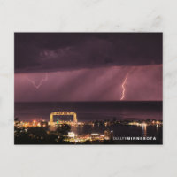 Lightening Behind the Bridge, Duluth Minnesota
