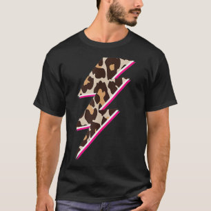 Lightening Bolt Cheetah Print, Leopard Print Light T-Shirt