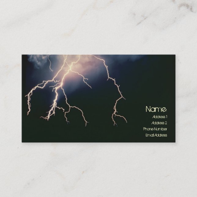 Lightening Profile Card (Front)
