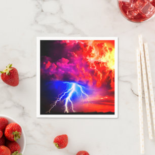Lightening Storm Napkin
