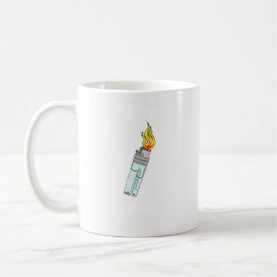 Lighter and flame design coffee mug