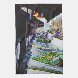 Lighter Side of Lavender Street, Singapore Tea Towel