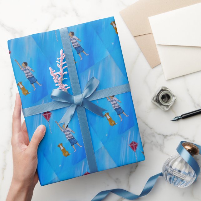 Lighter than Air Painting by Alfred Fox Wrapping Paper (Gifting)