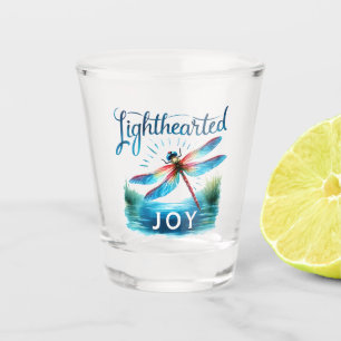 Lighthearted Joy - Artistic Dragonfly Shot Glass
