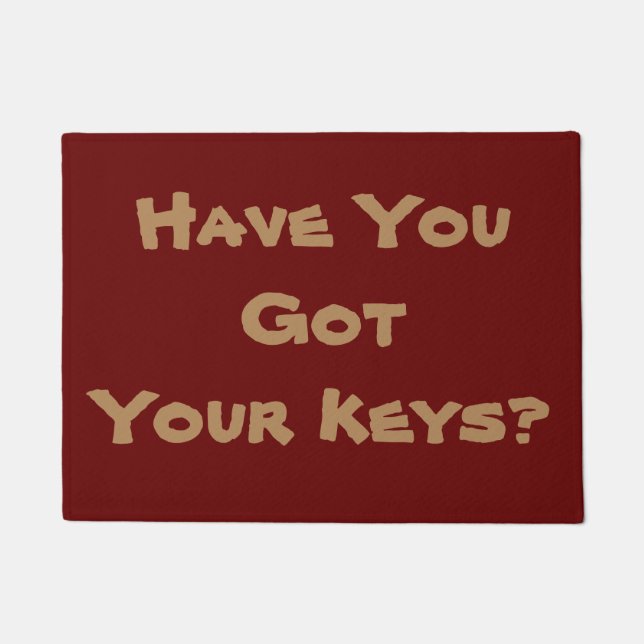 lighthearted reminder phrase original fun doormat (Front)