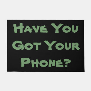 lighthearted reminder phrase original fun doormat