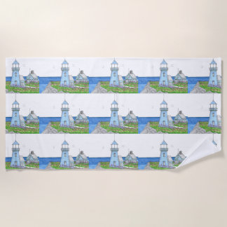 Lighthouse10; Beach Towel