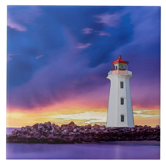 Lighthouse 2.0 R - Large Ceramic Tile (Front)