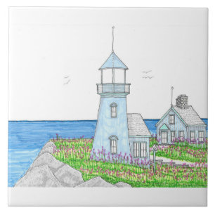 Lighthouse 2 Ceramic Tile