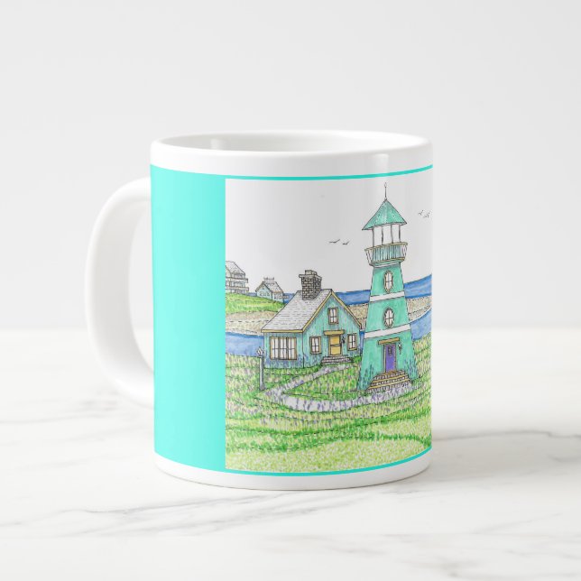 Lighthouse 3; Jumbo Mug (Front Left)