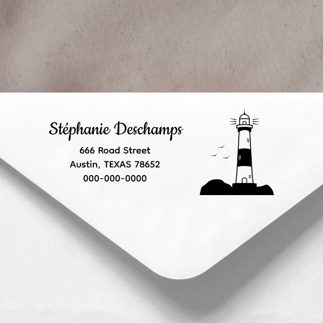 Lighthouse Address  Self-inking Stamp (Lighthouse Address Self-inking Stamp)
