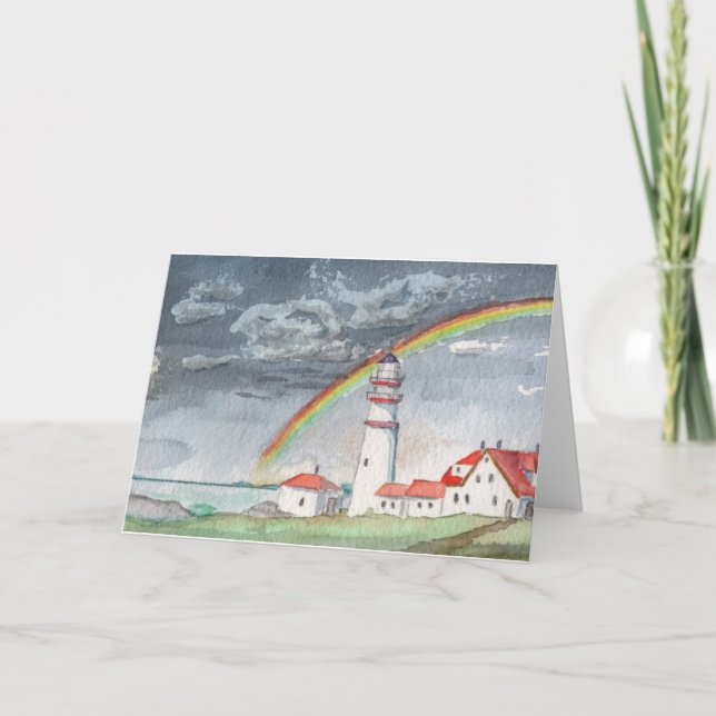 Lighthouse All Occasion Greeting Card (Front)
