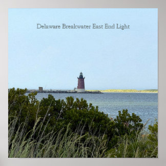 Lighthouse Along the Bay Poster