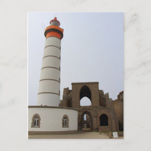 Lighthouse and abbey of Pointe Saint Mathieu Postcard