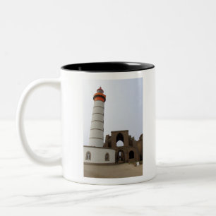 Lighthouse and abbey of Pointe Saint Mathieu Two-Tone Coffee Mug