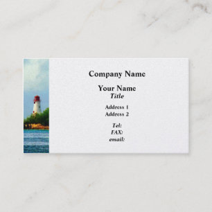 Lighthouse and Boat Nassau Bahamas- Platinum Business Card