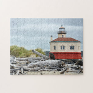 Lighthouse and coast landscape puzzle