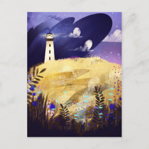 Lighthouse and the Cloud Postcard