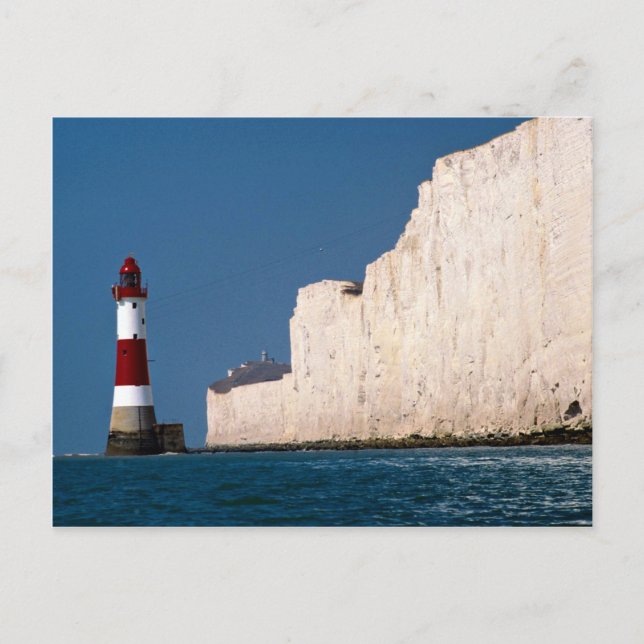 Lighthouse at Beachy Head, Eastbourne, East Sussex Postcard (Front)