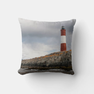 Lighthouse At Beagle Channel Cushion