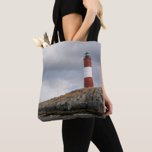 Lighthouse At Beagle Channel Tote Bag