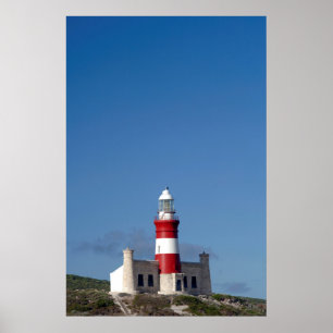 Lighthouse At Cape Agulhas, Western Cape Poster