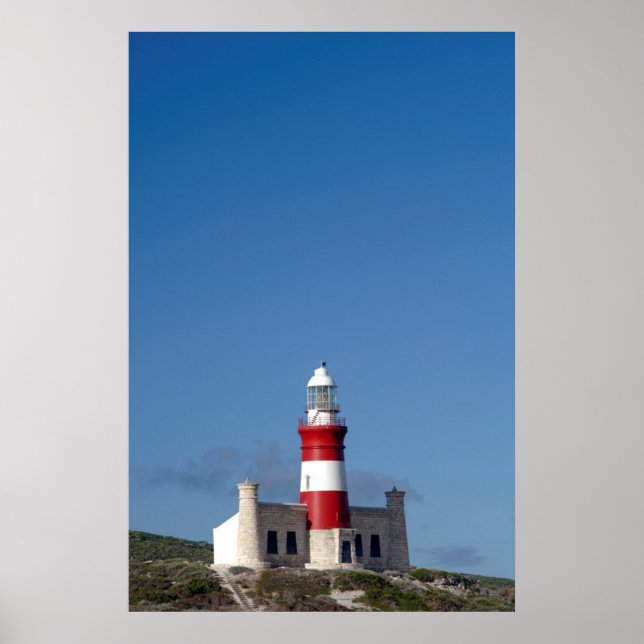 Lighthouse At Cape Agulhas, Western Cape Poster (Front)