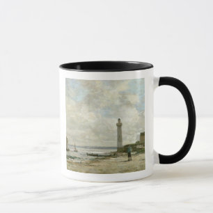 Lighthouse at Honfleur, 1864-66 (oil on panel) Mug