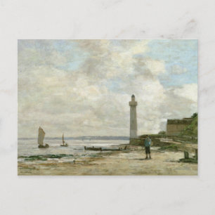 Lighthouse at Honfleur, 1864-66 (oil on panel) Postcard