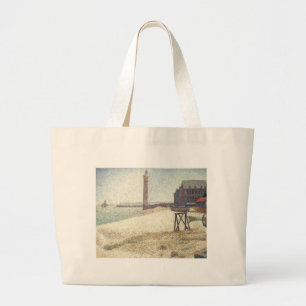 Lighthouse at Honfleur Large Tote Bag