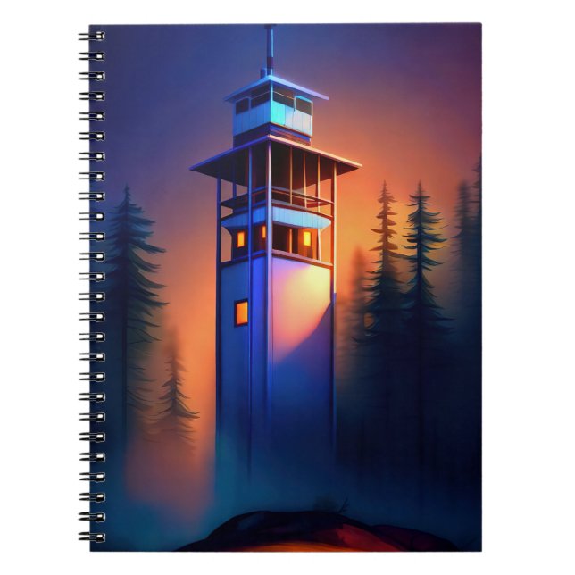 Lighthouse at night notebook (Front)