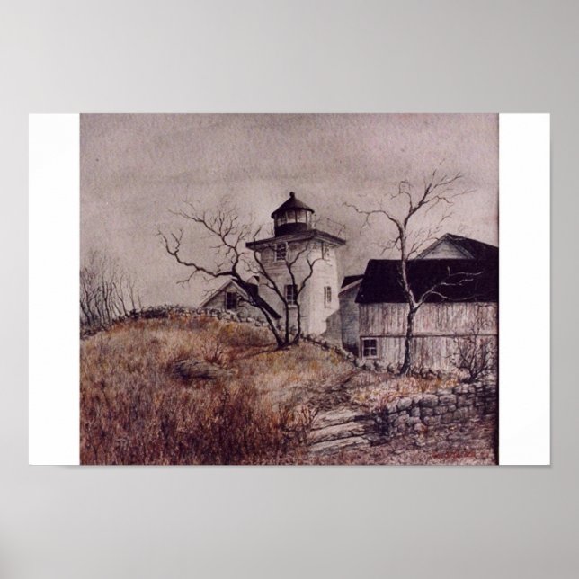 LIGHTHOUSE AT NOANK, CT. POSTER (Front)