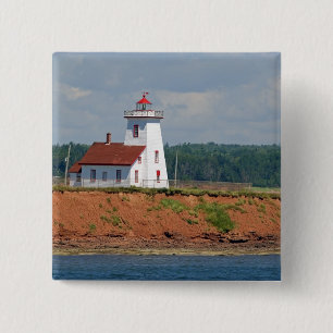 Lighthouse at North Umberland on Prince Edward 15 Cm Square Badge