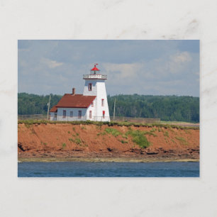 Lighthouse at North Umberland on Prince Edward Postcard