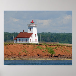 Lighthouse at North Umberland on Prince Edward Poster