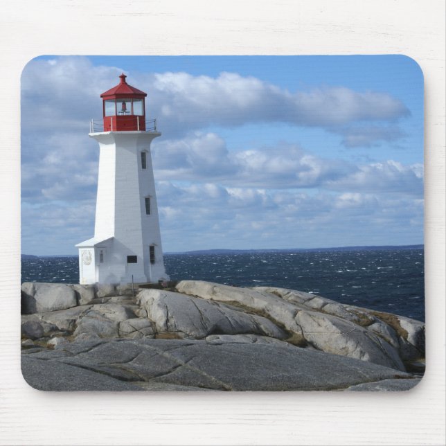 Lighthouse at Peggy's Cove Mouse Pad (Front)