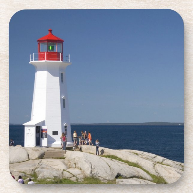 Lighthouse at Peggy's Cove, Nova Scotia, Canada. Coaster (Front)