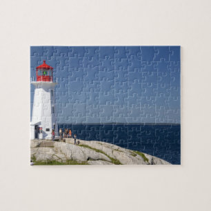 Lighthouse at Peggy's Cove, Nova Scotia, Canada. Jigsaw Puzzle